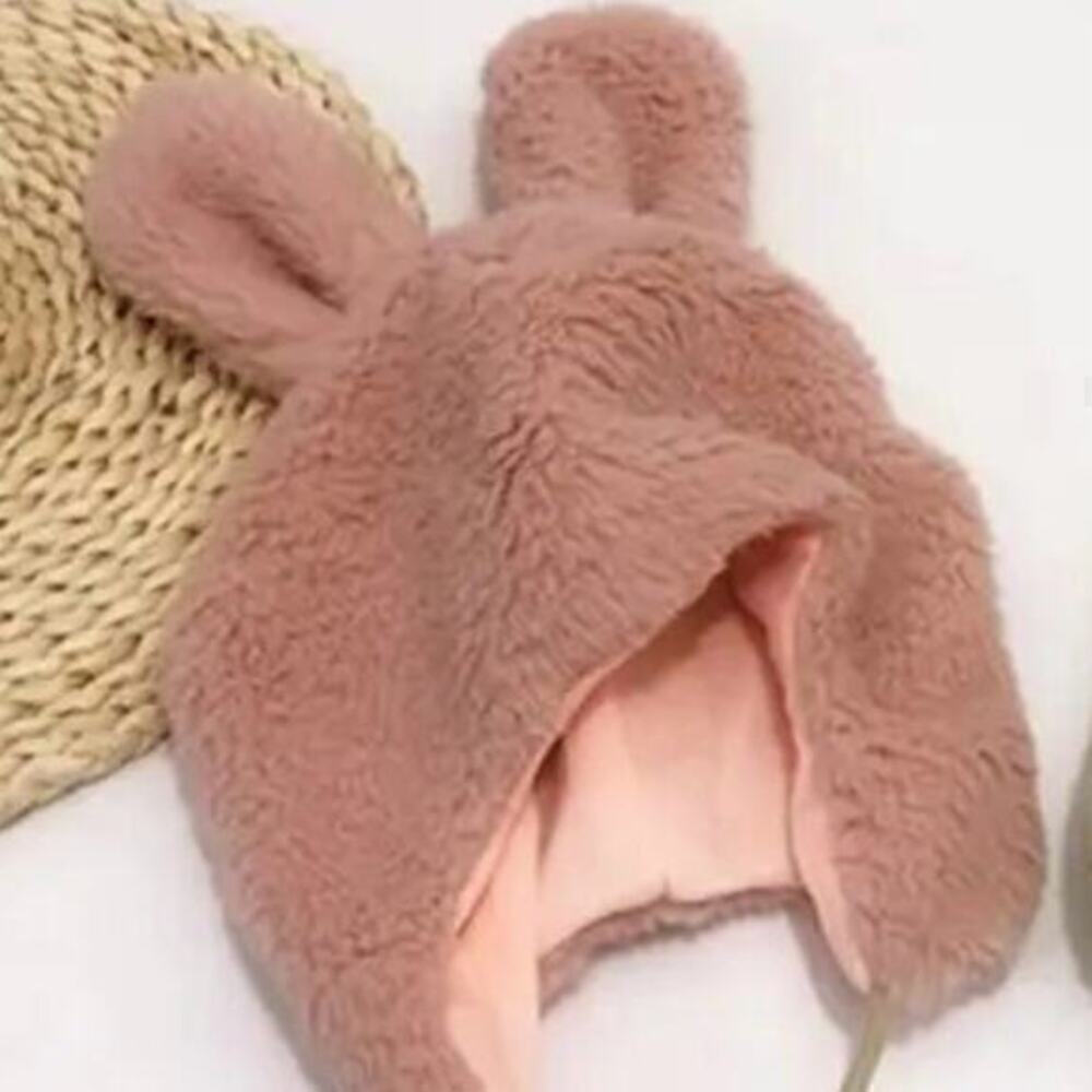 New warm toddler bunny ears hat